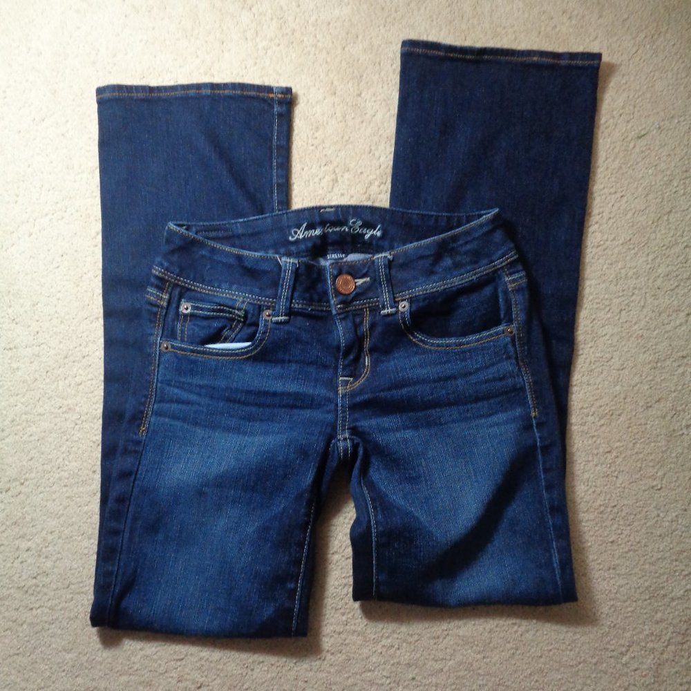 American Eagle Slim Boot jean 2 short - Picture 4 of 11